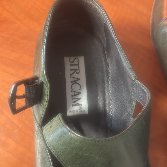 Stracam Men Shoes Loafers Slip-Ons Brown Leather Made in Italy, Size US 10.5 - Picture 3 of 11